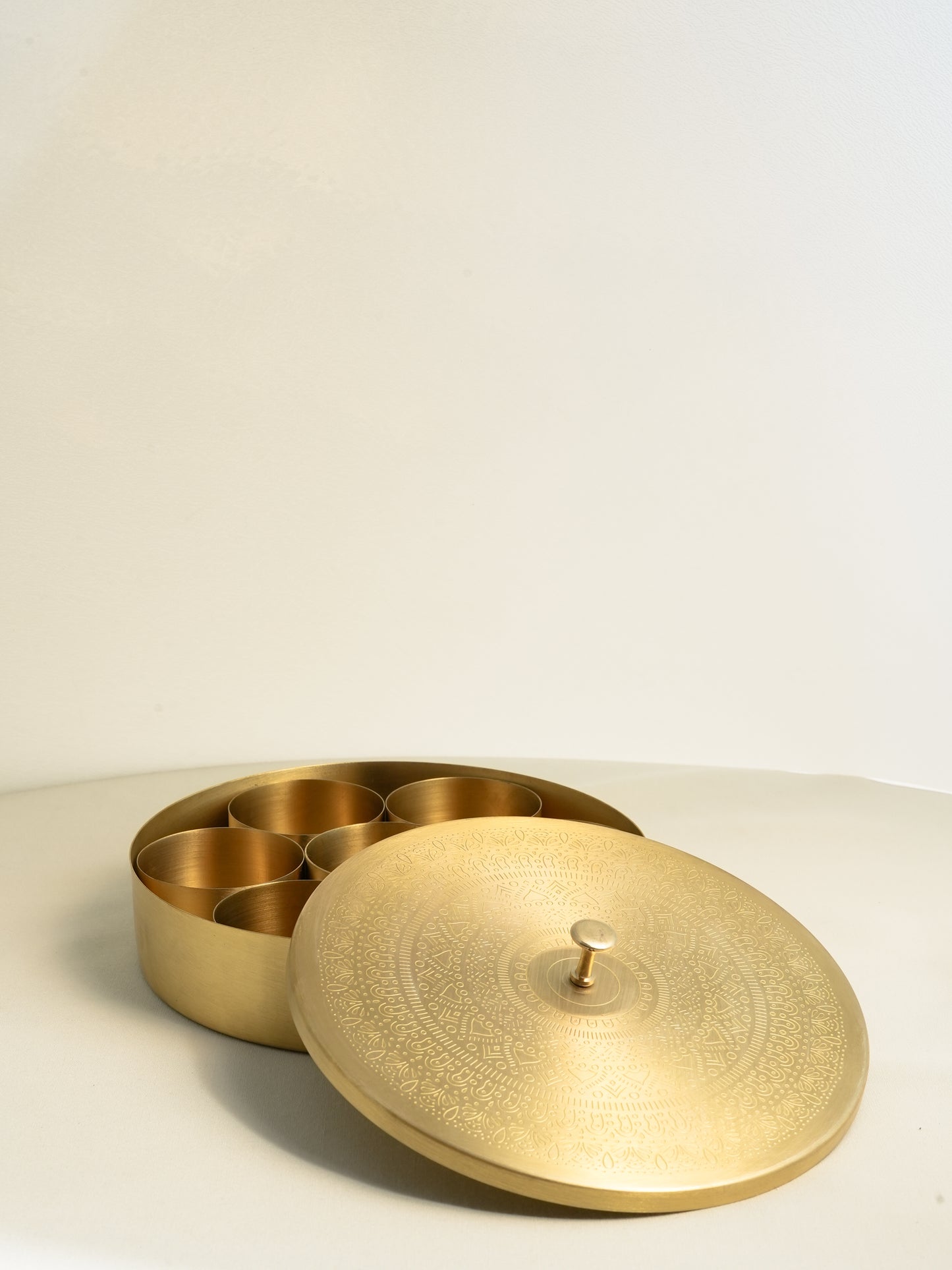 BRASS MASALA BOX/ MASALA DHANI