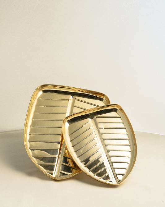 BRASS BANANA LEAF PLATE
