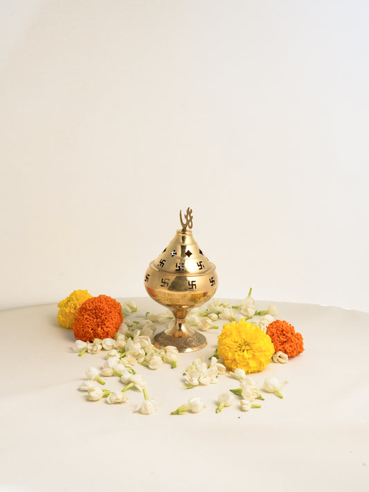 BRASS JALI DIYA